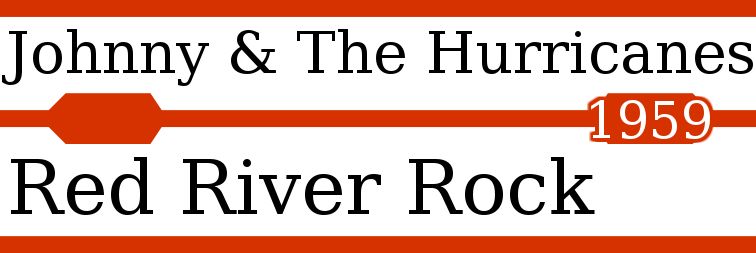 Lyrics-Jukebox-Titelstreifen Red River Rock