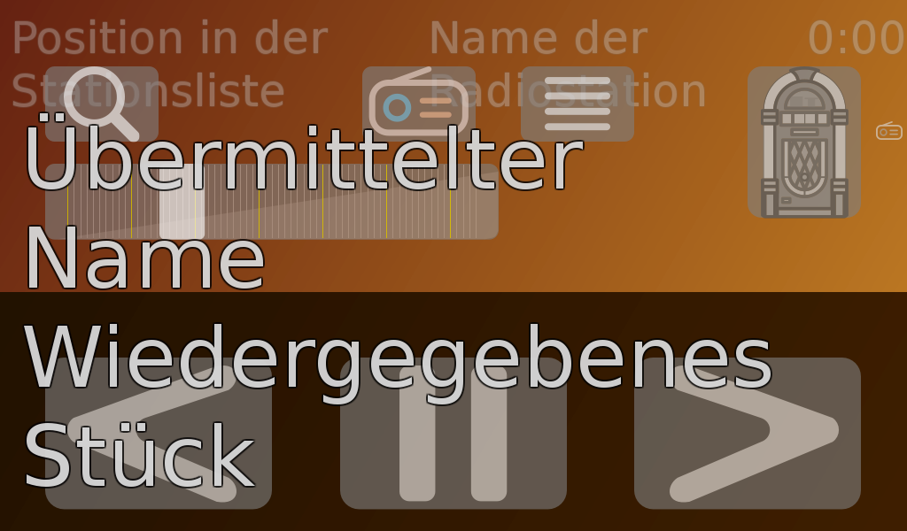 Bedienelemente Radio