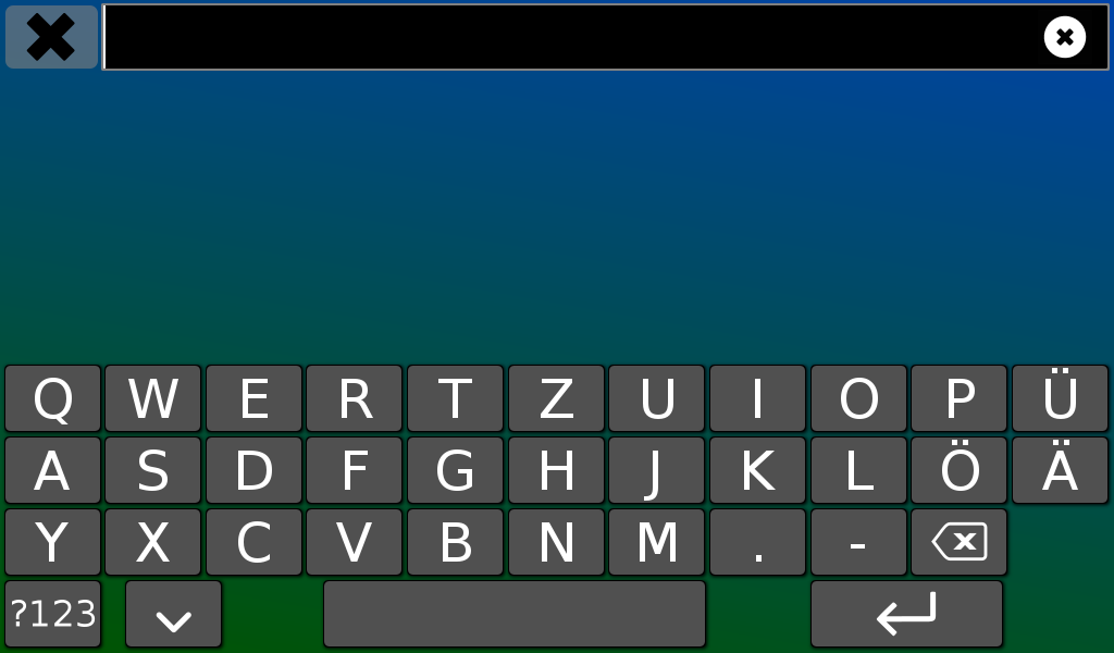 Bedienelemente Suche