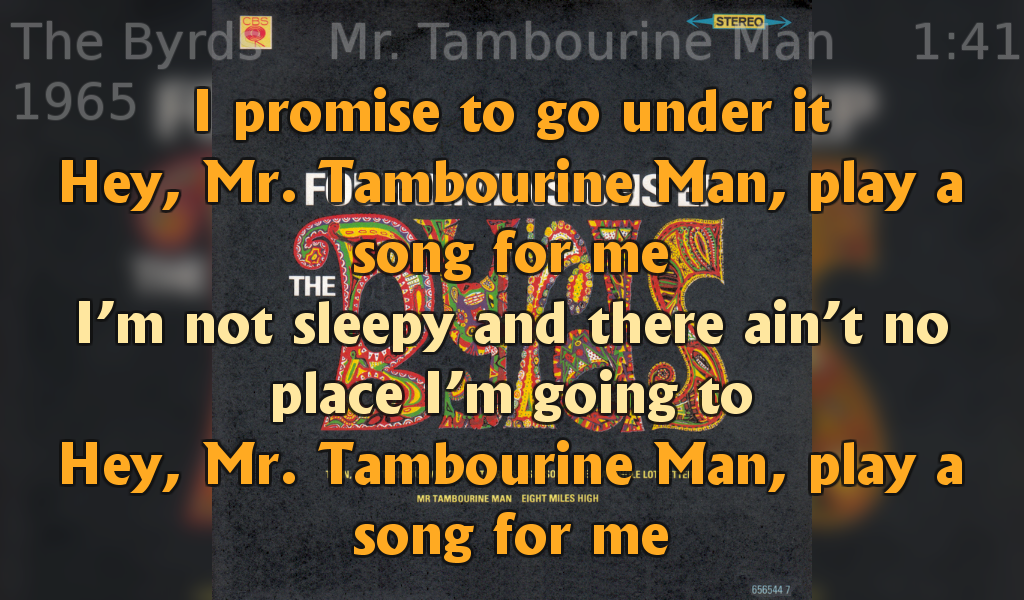 Wiedergabedisplay mit Coverbild